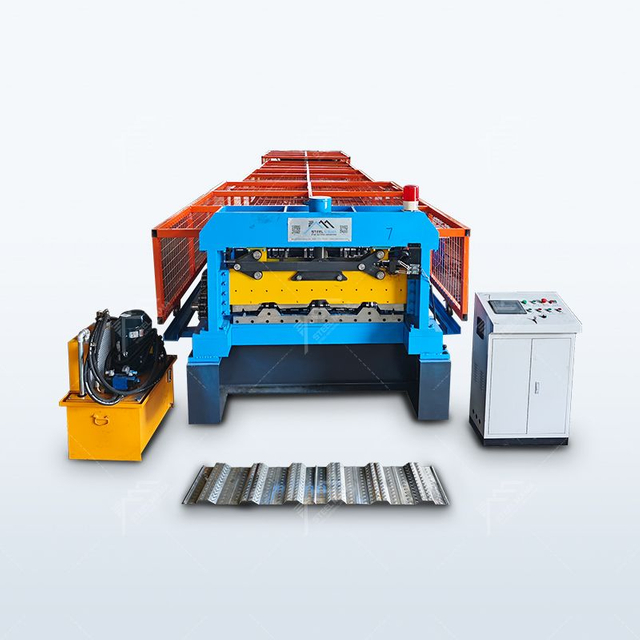 Indonesia Popular High Productivity Decking Floor Roll Forming Machine With PLC Control Machine
